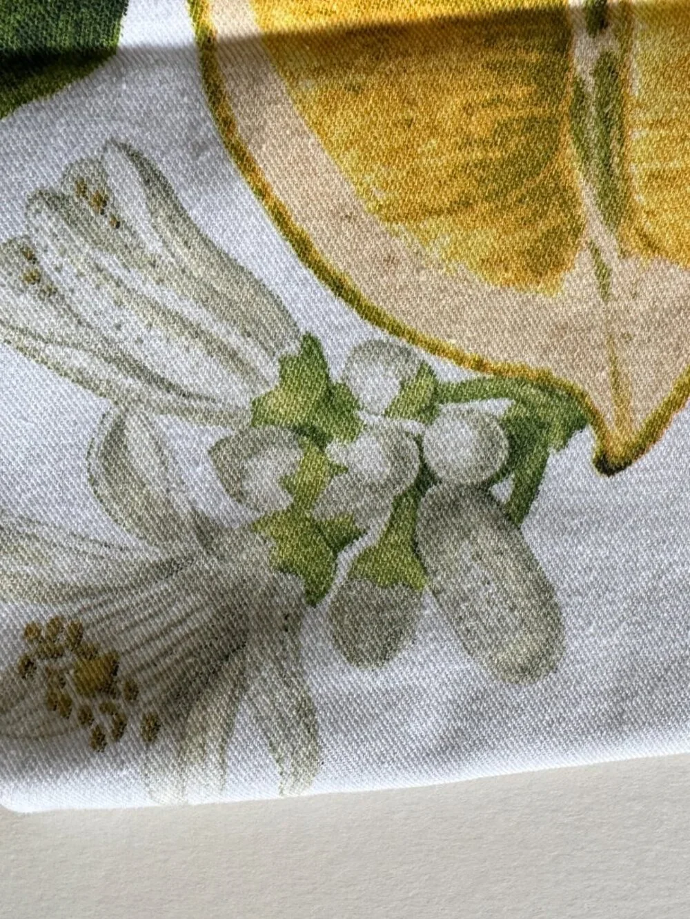 Williams Sonoma Meyer Lemon Print Dinner Napkins Cotton 20